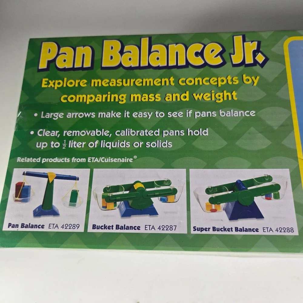 Pan Balance Jr Educational Science Scale ETA Cuisenaire 42285 Learning Tool